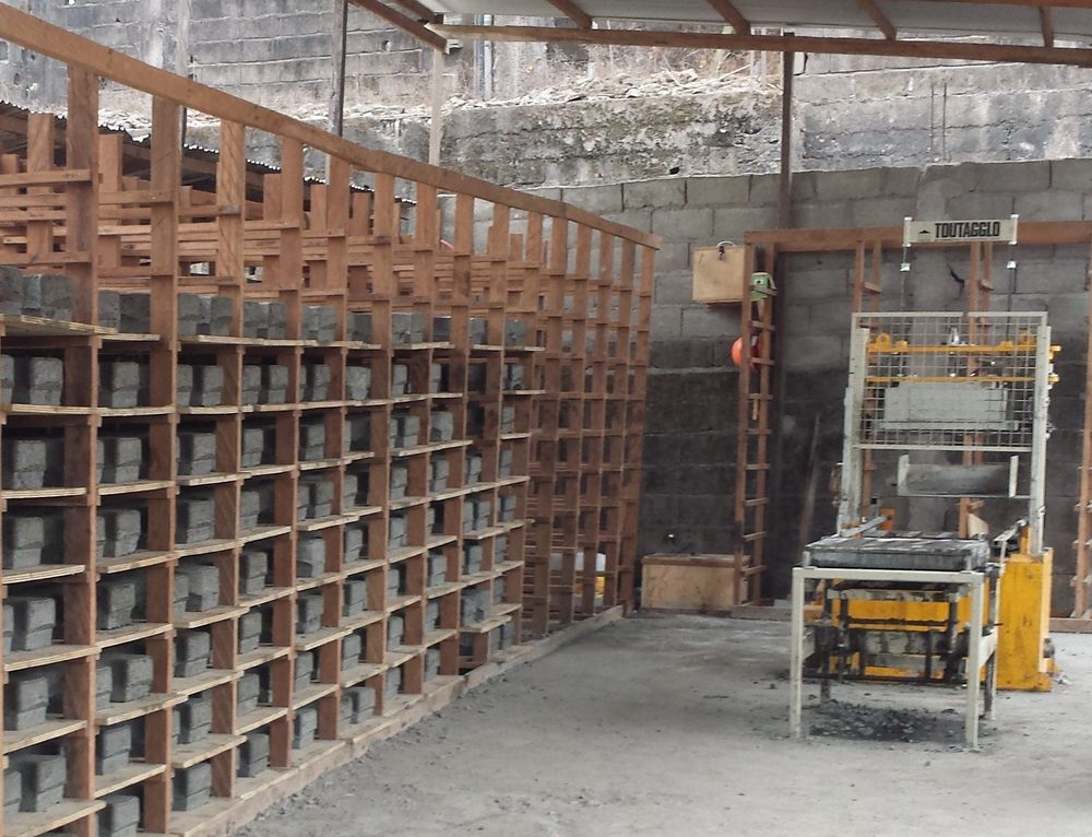 Atelier de préfabrication d'éléments en béton