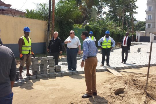 Visite de chantier avec les équipes